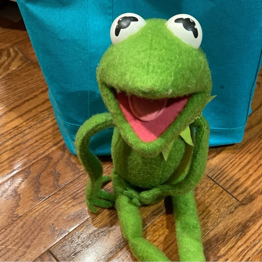 COPY - Kermit The Frog #850 Jim Henson Muppet Doll Fisher Price Plush Toy Vinta…